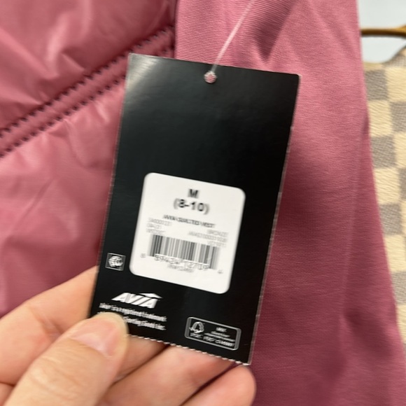 Avia Pink Quilted Puffer Vest Size Med NWT - Picture 2 of 7